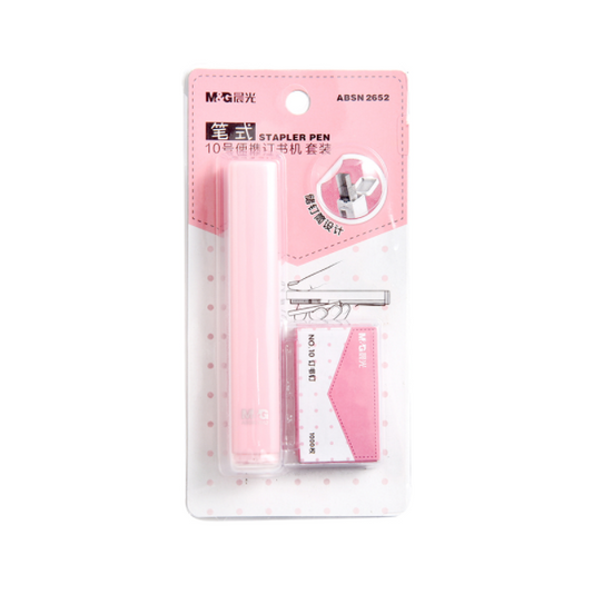 M&GPen Shape Staple Mini Stapler Set Stapling Paper Size 10 - No:ABSN2652