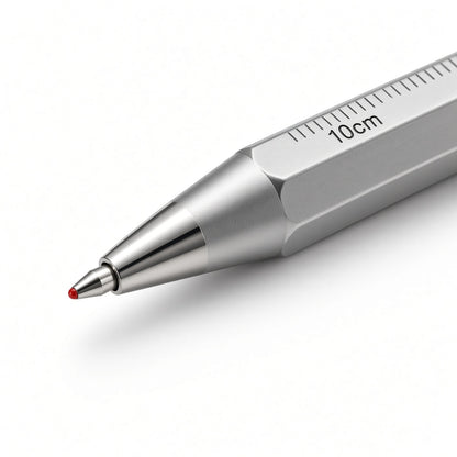 M&G Chenguang 2-in-1 Ballpoint Pen with 10cm Ruler – 0.5mm Fine Tip - No: AGPY3602