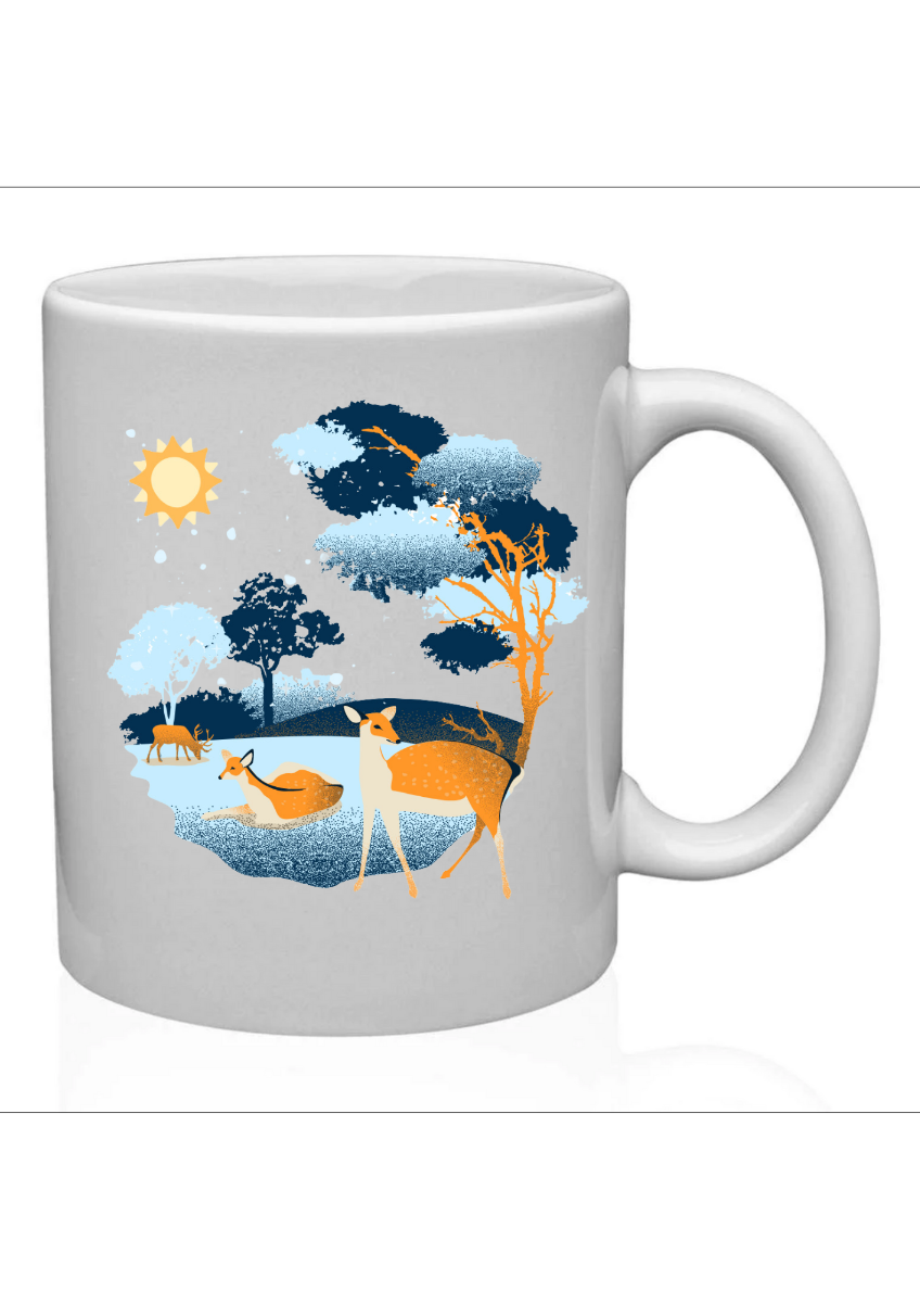 Dreamy gazelle ceramic mug