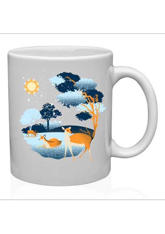 Dreamy gazelle ceramic mug