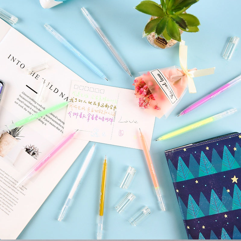 M&G  Chenguang large-capacity high-gloss pastel neutral color pen - 9 colors - No:AGPY5503