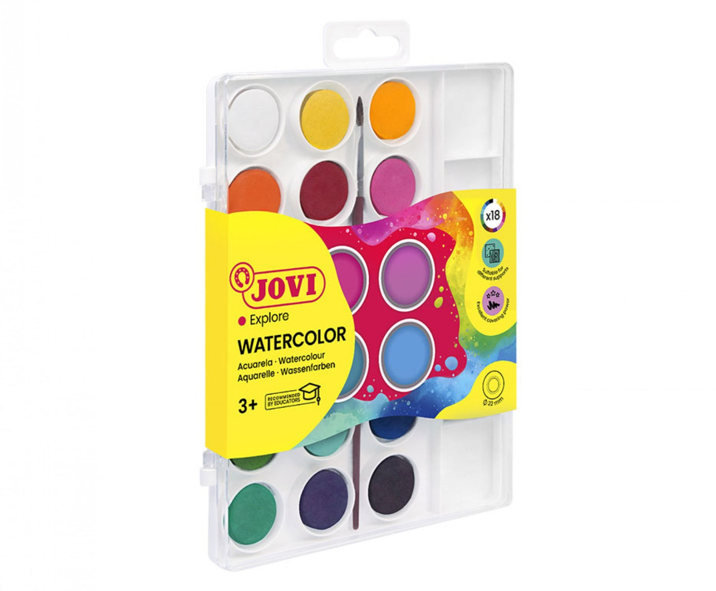 Jovi Pack of water colours -  18colors - No:800/18