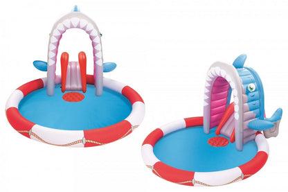 Bestway Slide Water Spray Pool Infant Play Pool Shark Pool - No:53056