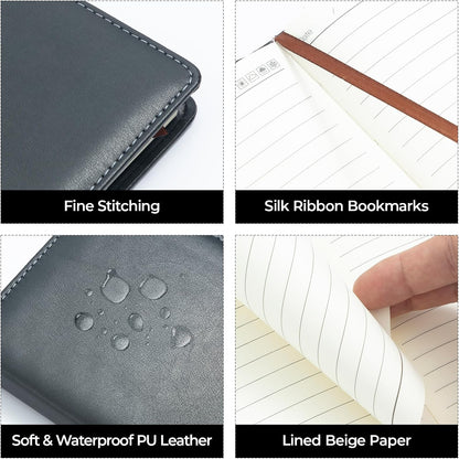 M&G Chenguang Lined Journal Notebook, 310 Pages Leather Hardcover Notebook  - A5 - No:APY1FK78 (Copy)