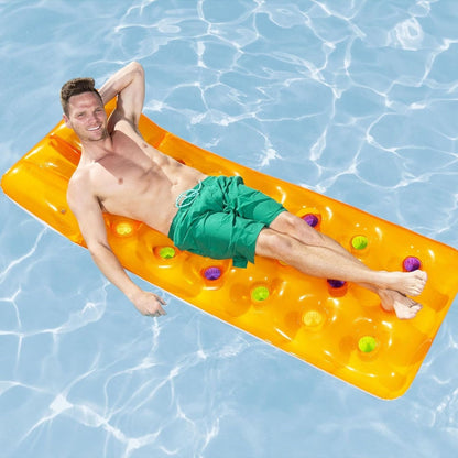 Bestway Summer Colors Floating Mat inflatable mattress with a pillow 188x71cm - No:43014