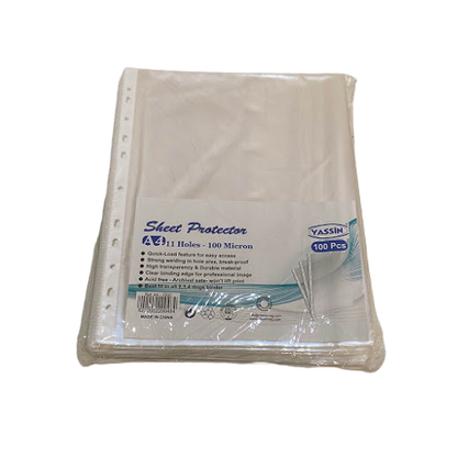 Yassin Transparent sheet protechtor 100 micron U-shape - 100pcs