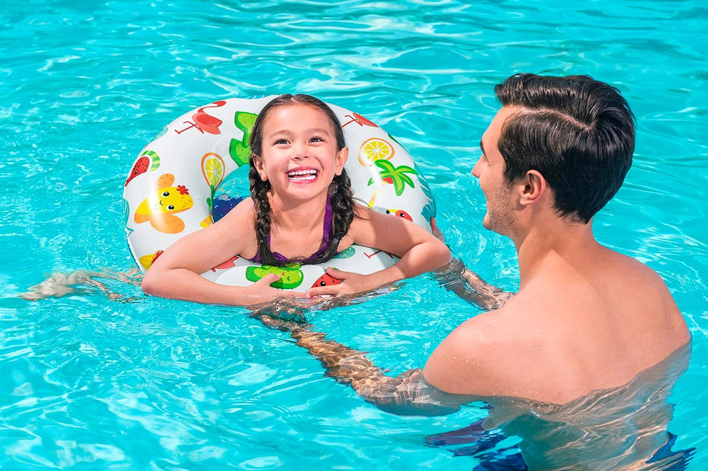 Bestway Swimming Ring for Kids | Durable Inflatable Swim Float, Summer Water Pool Toys, Assorted Designs