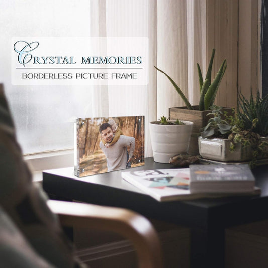 Acrylic Picture Frame with Magnetic Closure | Crystal Memories