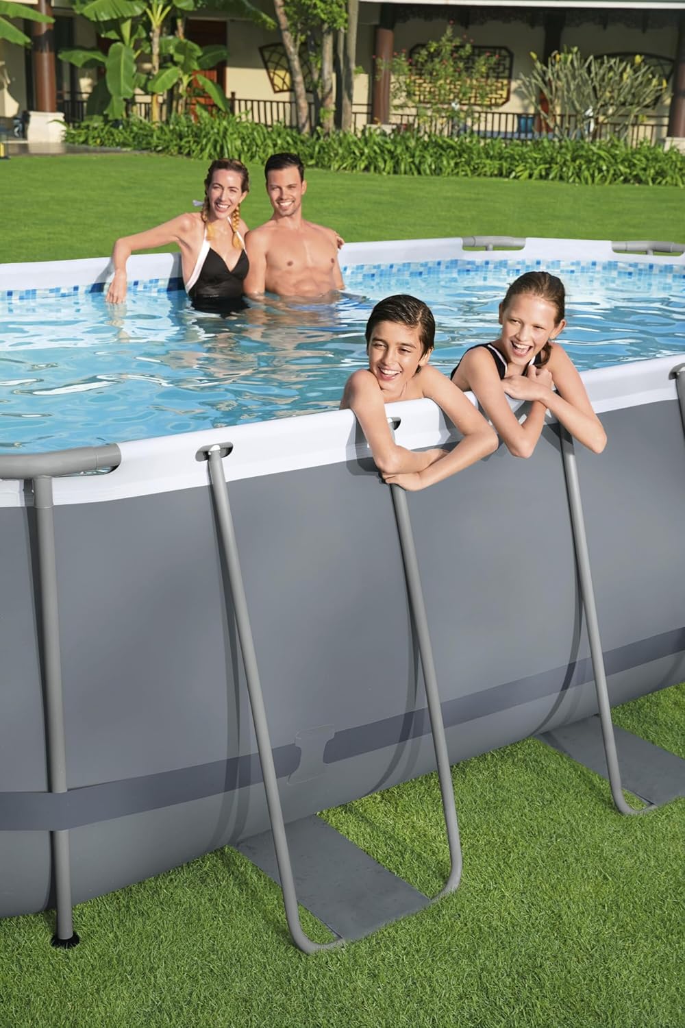 Bestway Power Steel Oval Frame Pool Complete Set with Filter Pump 549x274x122 cm - No: 56710