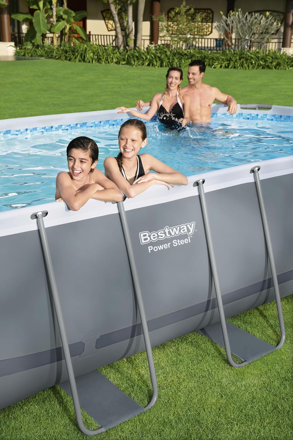 Bestway Power Steel Oval Frame Pool Complete Set with Filter Pump 549x274x122 cm - No: 56710