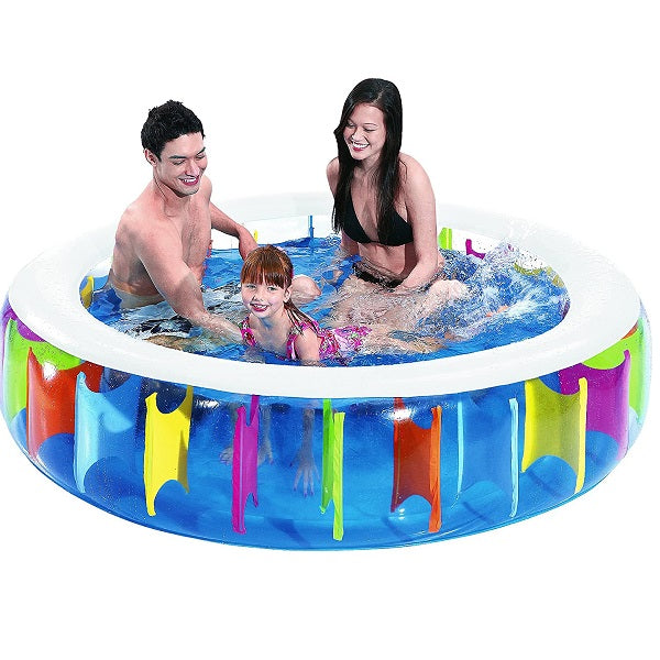 Jilong Sunclub Rainbow Inflatable Kiddie Pool 190 x  50 cm - No:10628