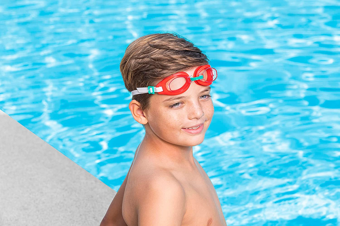 نظارات سباحة بيست واي للأطفال والناشئين - قطعة واحدة - رقم: 21049