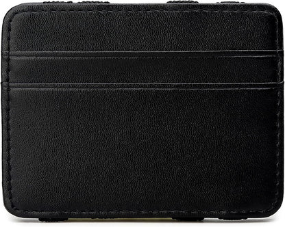 Rahala Men's Leather Bifold Cash Strap Cardholder Wallet (Brown) - No:RA108