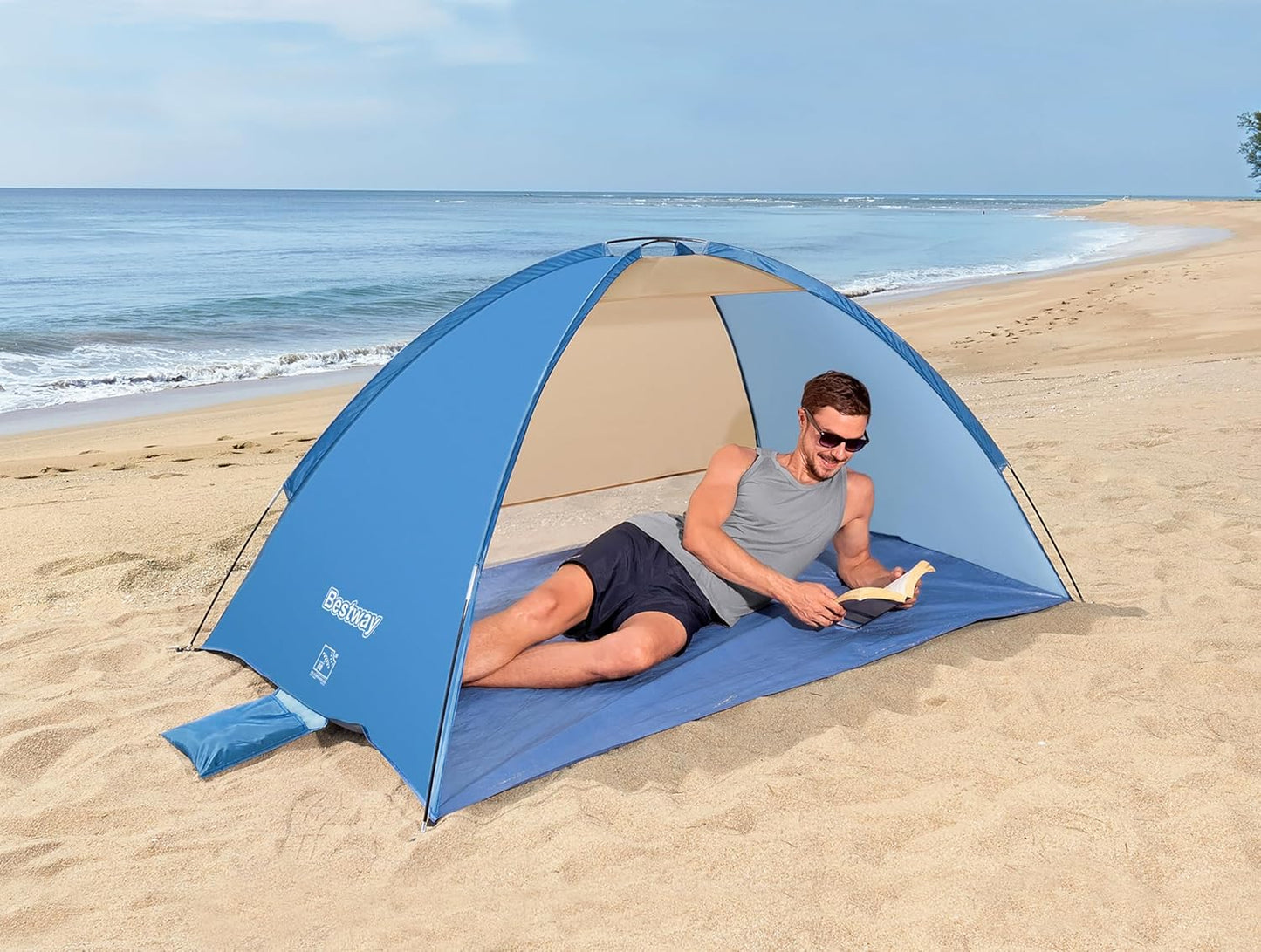 Bestway Beach tent Pavillo, 2.00x1.20x0.95 m, Beach Ground 2 Tent -No: 68105