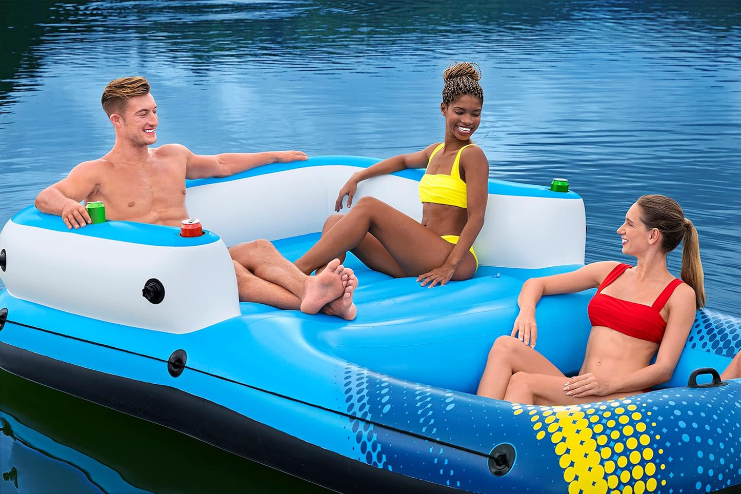 Bestway Hydro-Force Summer Oasis Inflatable Island 4-person - Size: 3.20m x 1.98m - No:43645