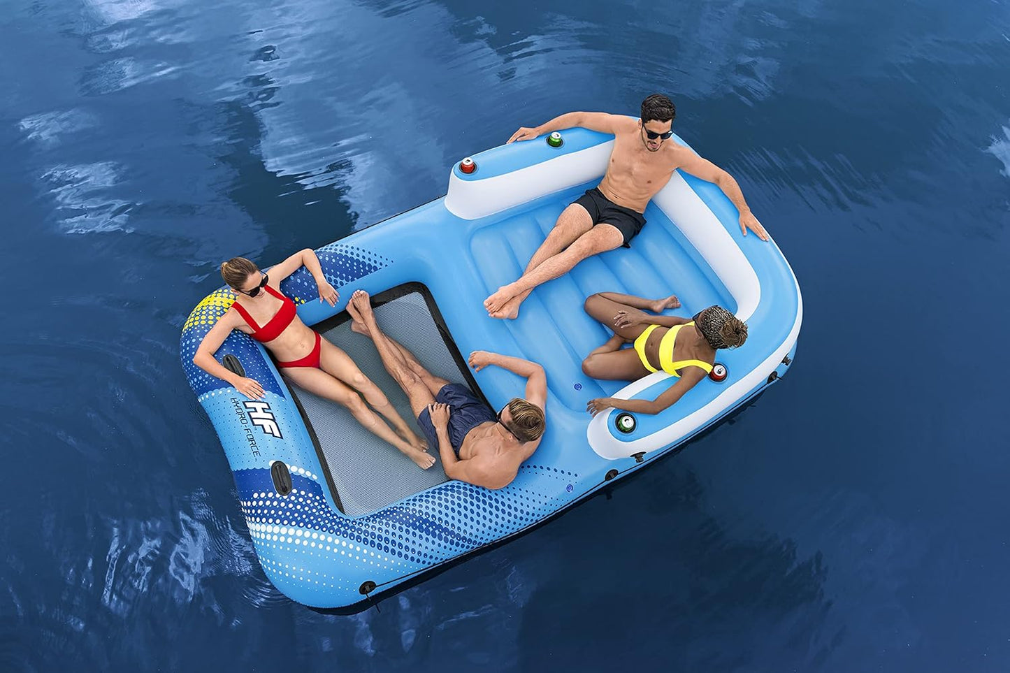 Bestway Hydro-Force Summer Oasis Inflatable Island 4-person - Size: 3.20m x 1.98m - No:43645