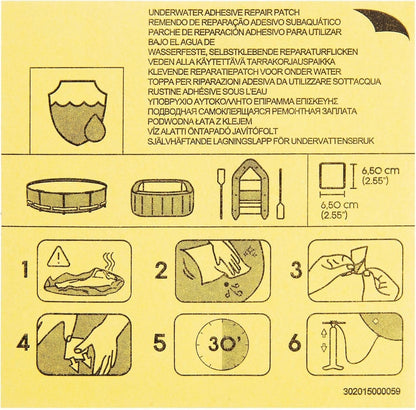 Bestway Underwater Adhesive Repair Patch 6.5cm x 6.5cm - No: 62091