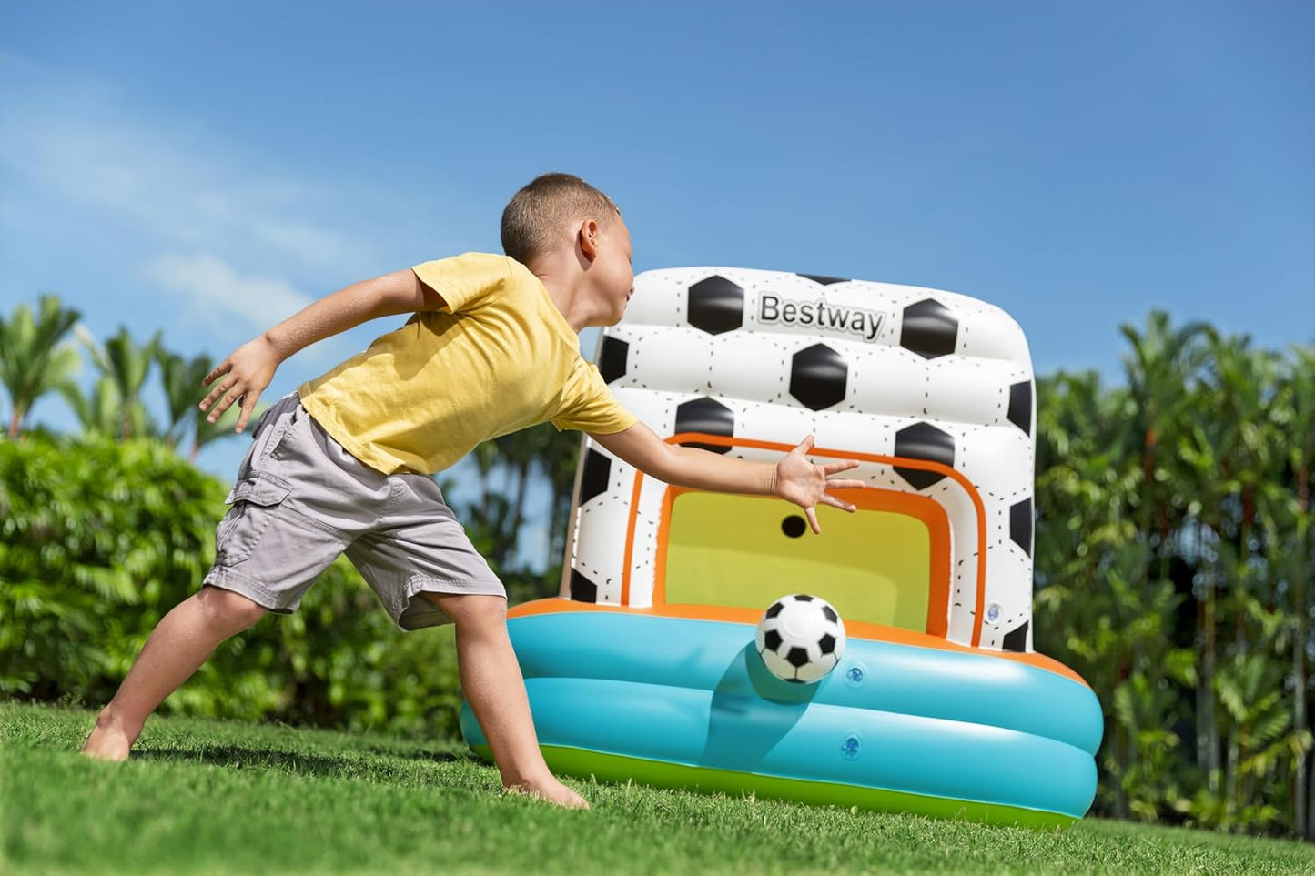 Bestway Kick 'N Swish 3-in-1 multi-Use Ball Pit - Inflatable Playground With Balls 120 x 107 x 84 cm - No: 52728