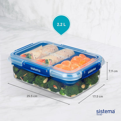 Sistema Rectangle Stax To Go lunch box 2.2 liters - No:281701