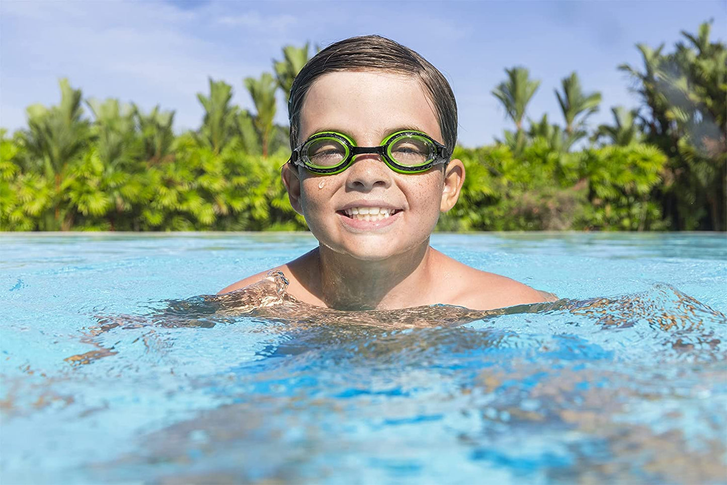 Bestway Hydro Pro Turbo Race Swimming Goggles for kids - 1pcs - No:21123