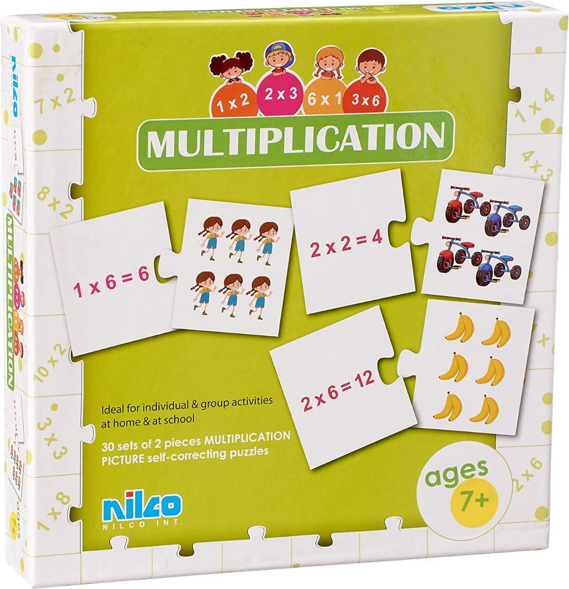 بطاقات نيلكو التعليمية للضرب - 60 قطعة - رقم: 20405