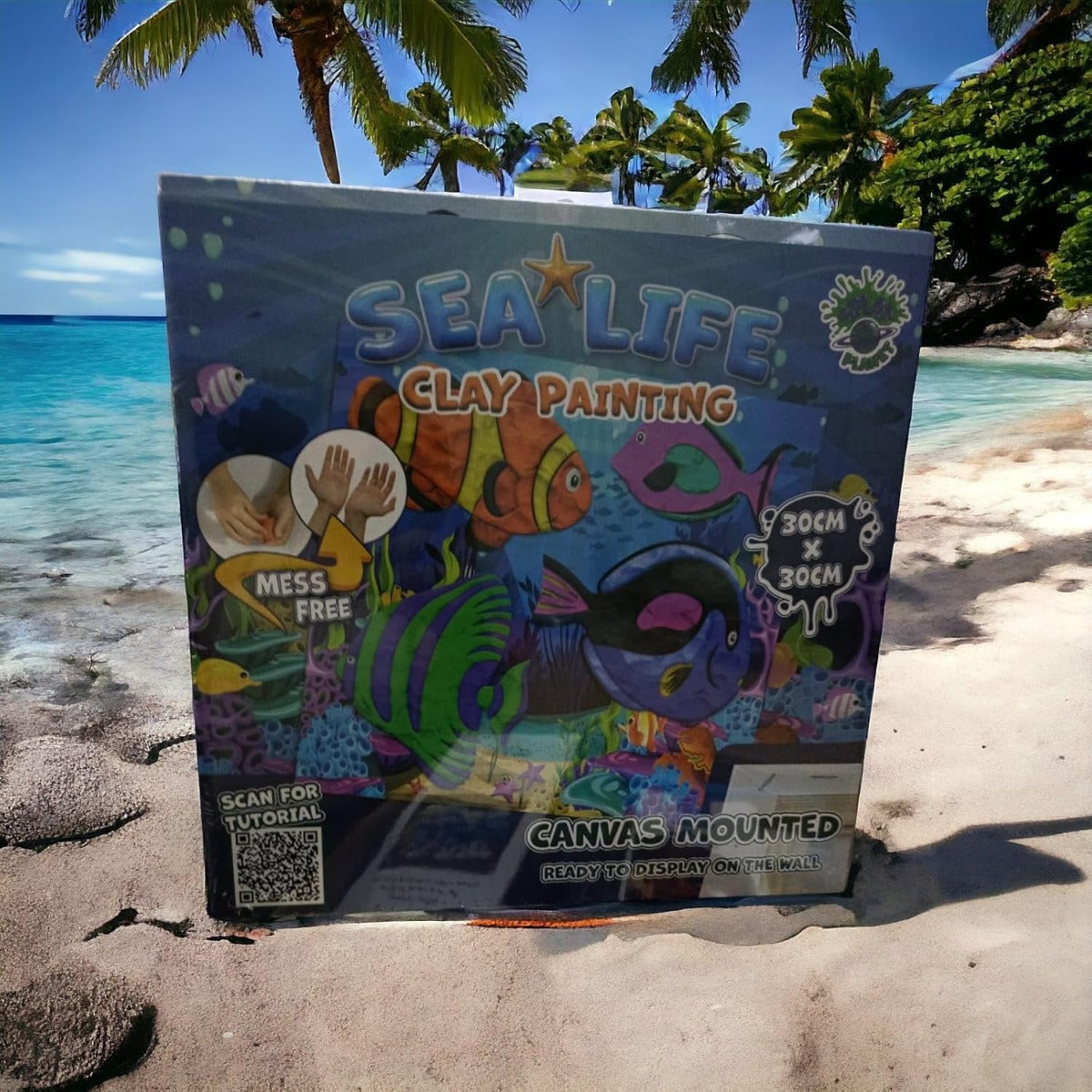 مجموعة تلوين الحياة البحرية من سبلات بلانيت، الحجم: 30 سم × 30 سم