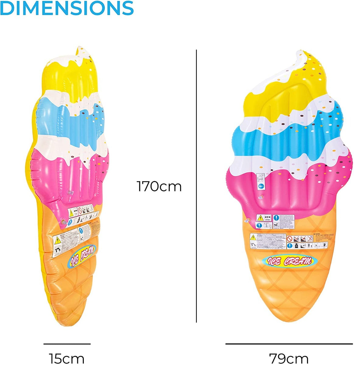 Jilong Jumbo Ice Cream Cone Mattress 180x87 cm No: 37424