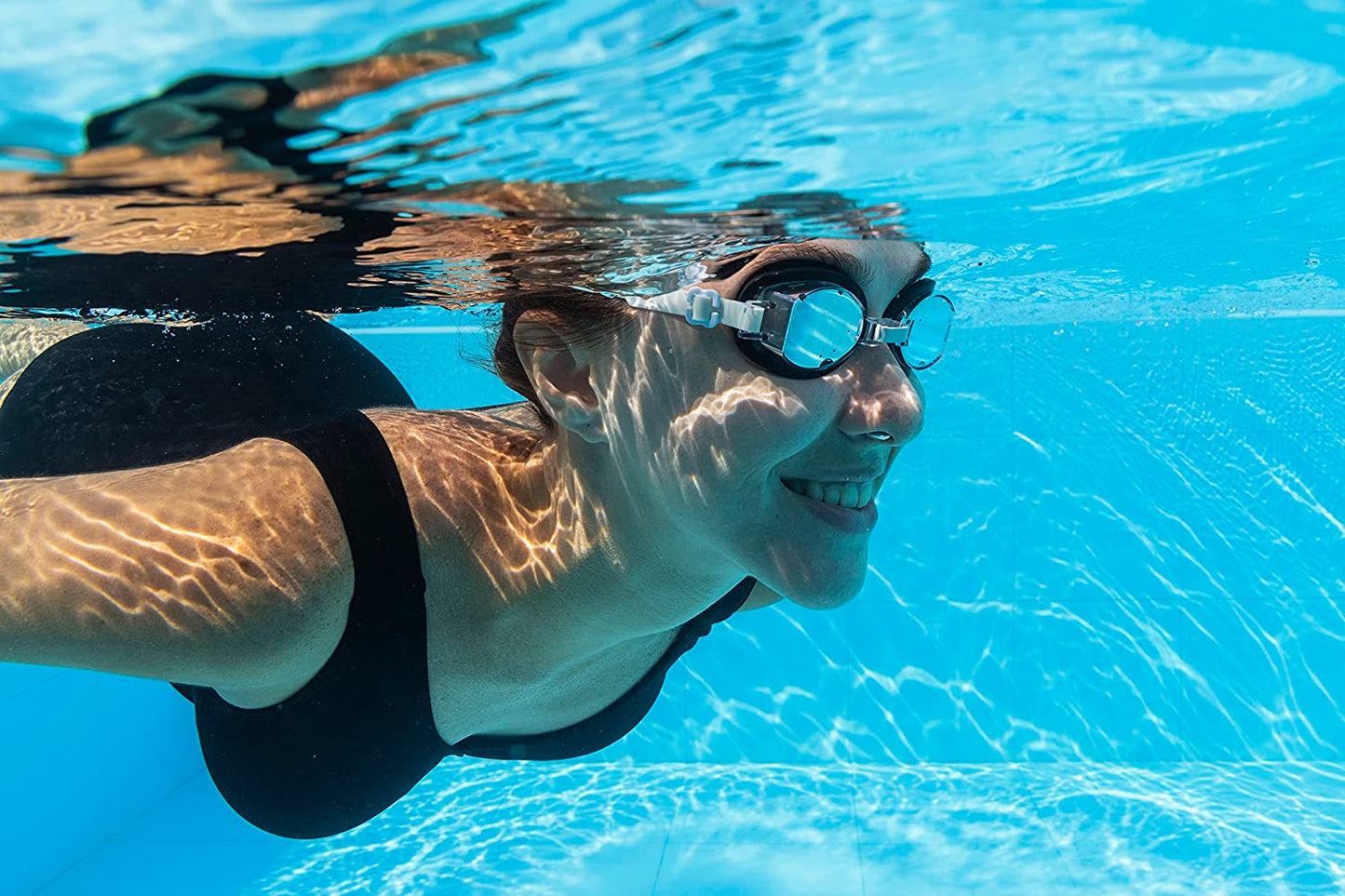 Bestway Swim Goggles for Adults, Anti Fog, UV Protection - 1pcs - No:21097