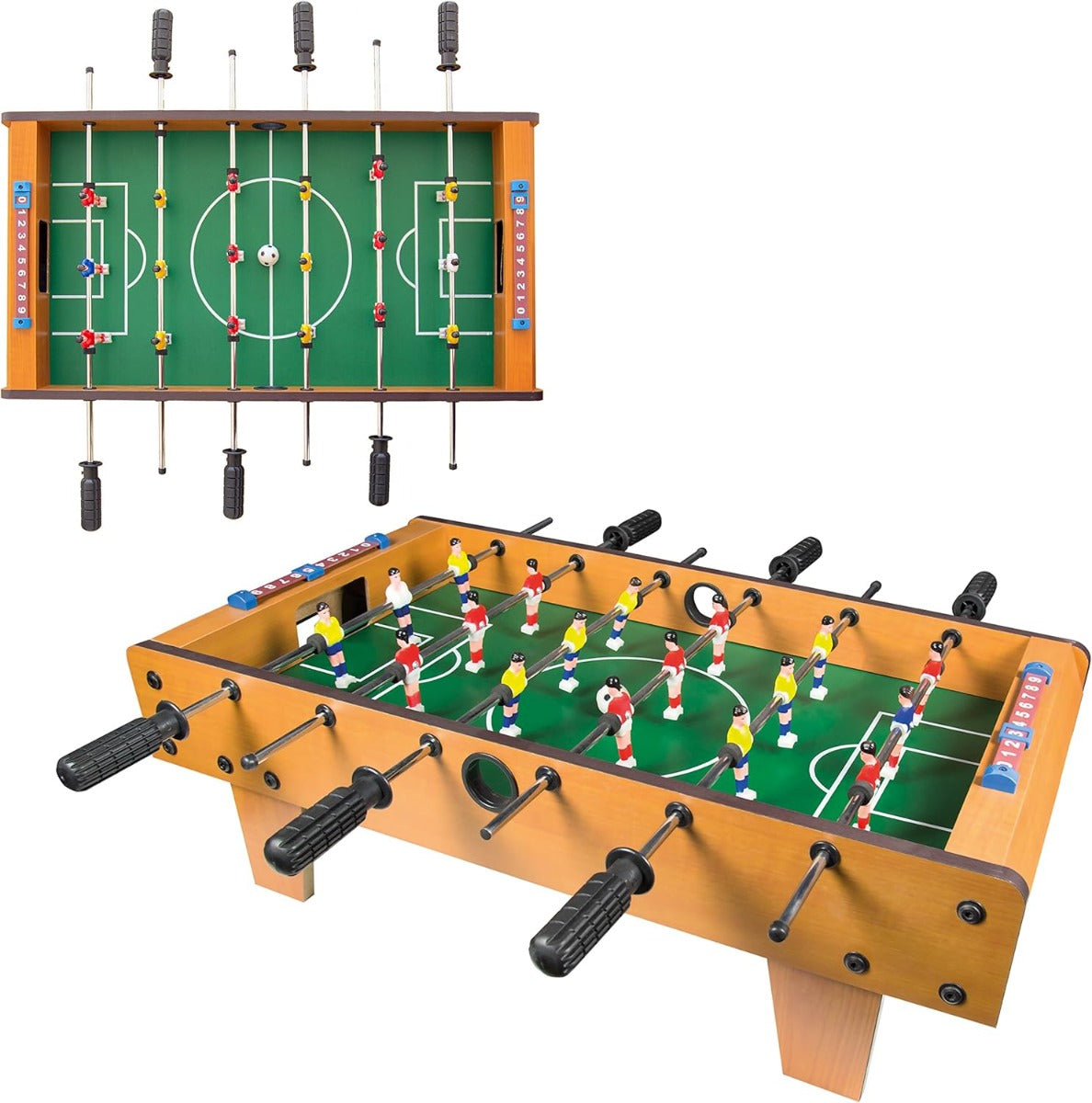Wooden Table Football Game with Feet, Kicker - 69cm*37cm*65.5cm - No:628