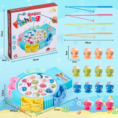 Magnetic Fishing Toy Game With Inflatable pool Magnetic Fishing Toy - No:20112