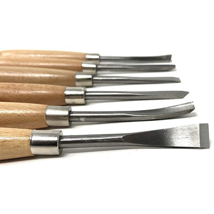 Wood Carving Hand Chisel Tool Set Woodworking Professional - 6pcs