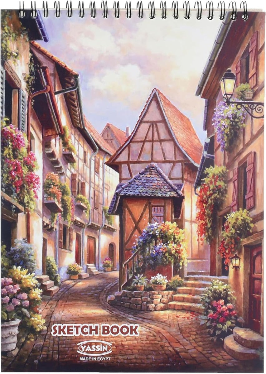 Yassin Art Sketchbook, 40 Sheets K16 Wire-Bound 110gsm