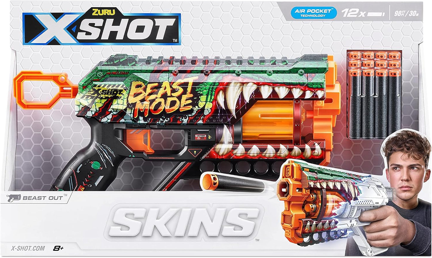 X-Shot Skins Griefer Beast Out Launcher 12 Arrows - Skins Griefer Blaster Beast Out - No:36561A