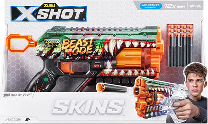X-Shot Skins Griefer Beast Out Launcher 12 Arrows - Skins Griefer Blaster Beast Out - No:36561A