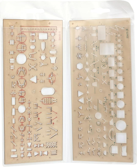 مجموعة قوالب كوه نور - قالب استنسل للتركيبات الكهربائية - رقم: 703071