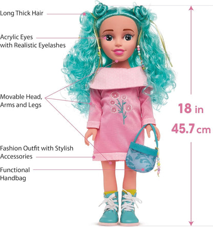دمية كيدز هيتس بيوتي ستار فلاوري سبرينغ مقاس 18 بوصة: متعة عصرية للأطفال من عمر 5 سنوات فما فوق