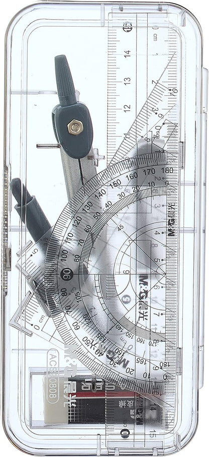 M&G Compass Set Mathematical Geometry Kit Set Compass Eraser Ruler 0.7mm -   No.90808