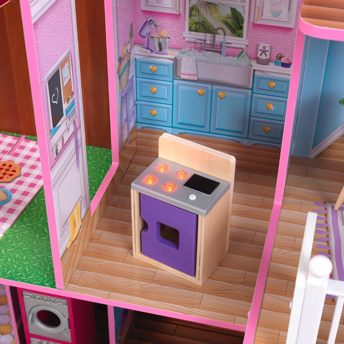 KidKraft Treehouse Retreat Mansion Dolls house with EZ Kraft Assembly with 26 Accessories - No:10108