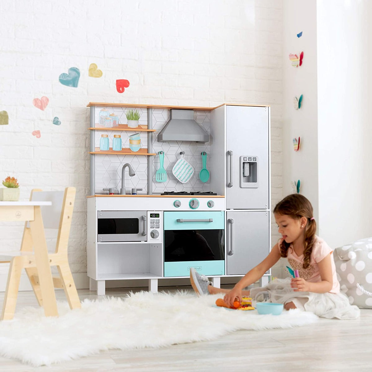 مطبخ لعبة خشبي للأطفال من كيد كرافت - رقم: 53421