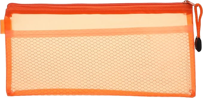 Fabric pencil case with zipper, 12x23 cm - B6 - 1Pcs