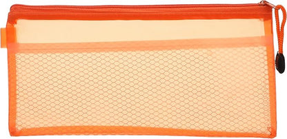 Fabric pencil case with zipper, 12x23 cm - B6 - 1Pcs