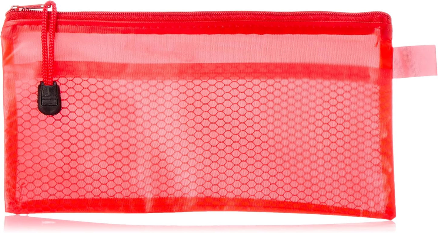 Fabric pencil case with zipper, 12x23 cm - B6 - 1Pcs