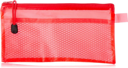 Fabric pencil case with zipper, 12x23 cm - B6 - 1Pcs