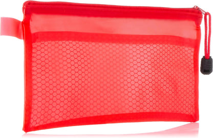 Fabric pencil case with zipper, 12x23 cm - B6 - 1Pcs