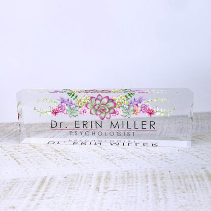Artblox Office Desk Name Plate Personalized | Custom Name Plates for Desks