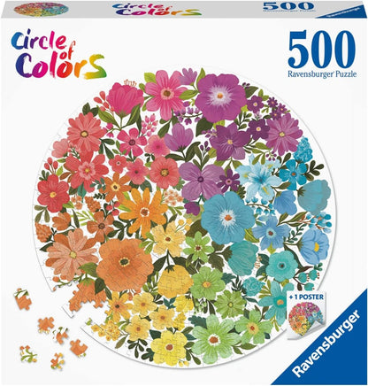 Ravensburger Circle of colors-Flowers Puzzle - 500pcs - No:17167