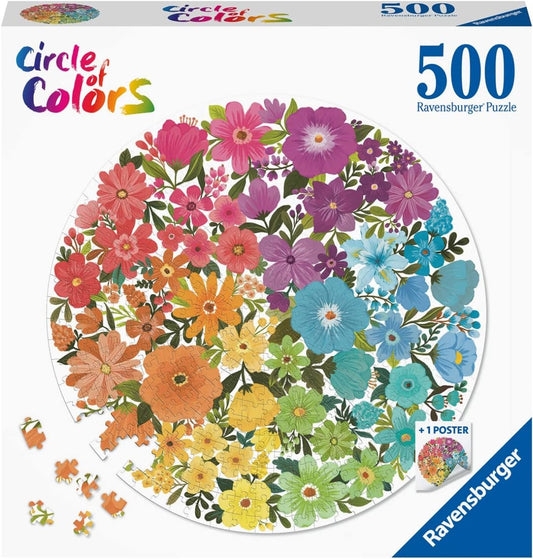 Ravensburger Circle of colors-Flowers Puzzle - 500pcs - No:17167
