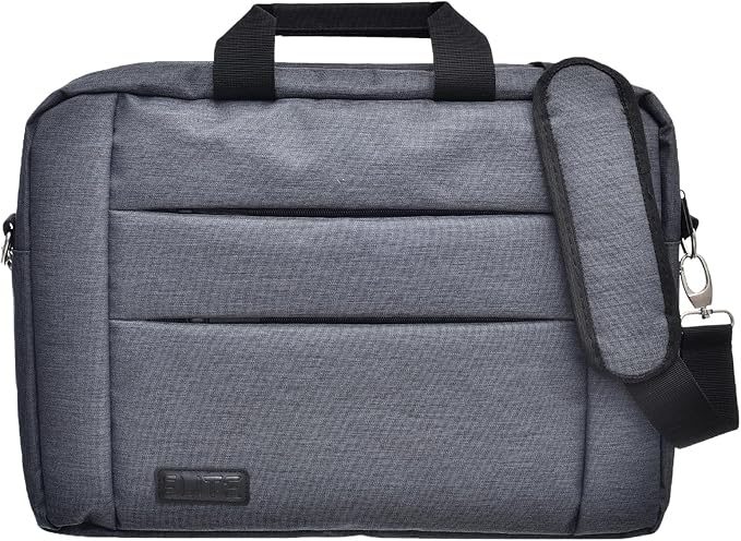 Elite Fabric Elegant Case And Rear Zipper Pockets Equipped Shoulder Strap Laptops 15.6 Inch - Grey - No:GS102