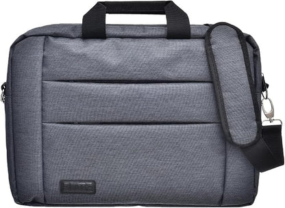 Elite Fabric Elegant Case And Rear Zipper Pockets Equipped Shoulder Strap Laptops 15.6 Inch - Grey - No:GS102