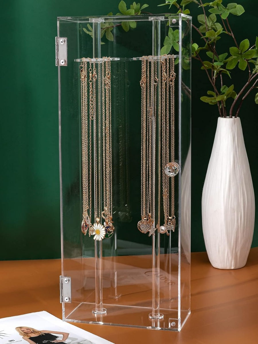 Acrylic Necklace Holder-Stand Dust-proof .